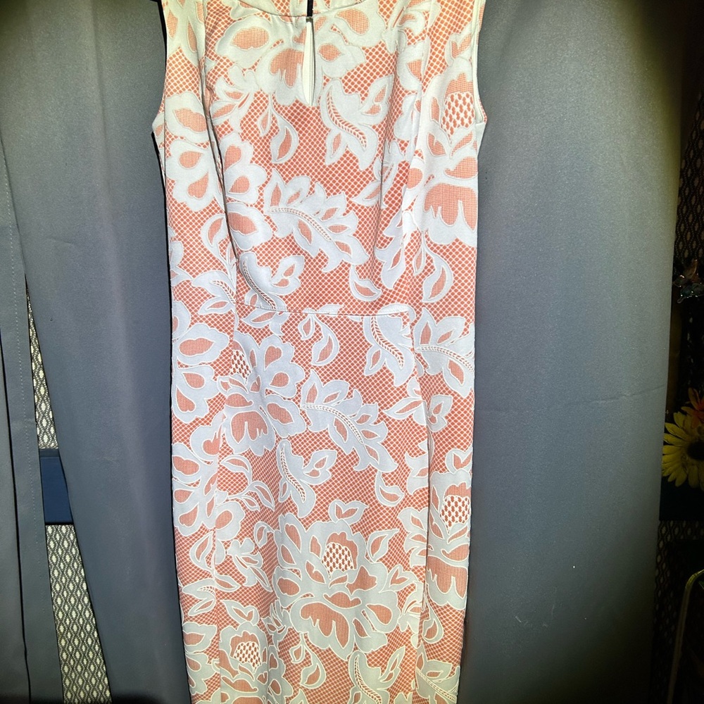 Kate and Lily Orange and White Floral Dress